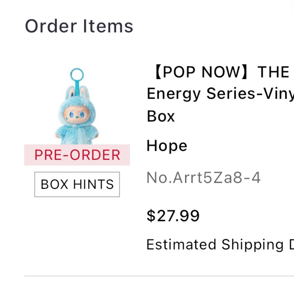 Big Energy HOPE LABUBU